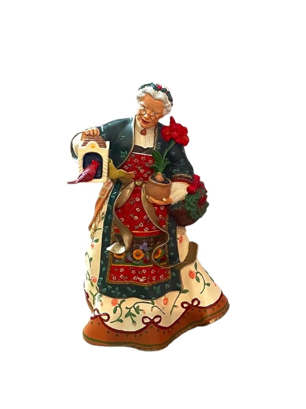 Danbury Mint By Lana Liu Nature’s Mrs. Santa Clause Figurine